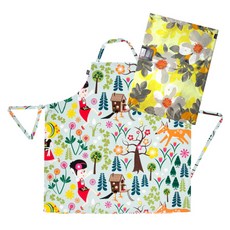 VALLILA Kotifiha 綠色圍裙 + Rosanna 黃色廚房毛巾, 1套, 混色