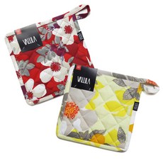 VALLILA Rosanna紅色隔熱墊組, 1套, 紅色, 羅莎娜(黃色)