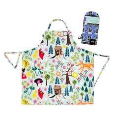 VALLILA Kotipiha 綠色圍裙 + Syvannontie B 隔熱手套, 1套, 混合顏色