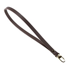 송화 미니자물쇠 골드 통가죽 손목스트랩 대 두께 3mm, 브라운, 1개