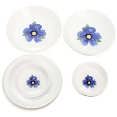 LKmade 花圖案圓盤 10入, 1套, 混色