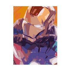 헬로페인팅 DIY 그림그리기 캔버스 도면 히어로 2, 혼합 색상, 1개