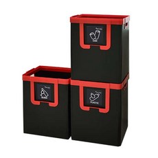 Happy&Clean 3 箱 Nanum, 黑+紅, 1個