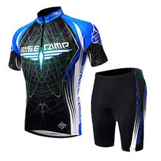 Bike-Lab 男式短袖平紋針織加墊短褲 BC-522 自行車上下套裝