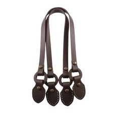 송화 O링장식 가죽핸들 2050, 브라운, 2개입