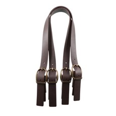 송화 활비조장식 가죽핸들 53, 브라운, 2개입