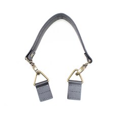 송화 삼각링 가죽핸들 72, 블랙, 1개