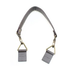 송화 삼각링 가죽핸들 72, 브라운, 1개