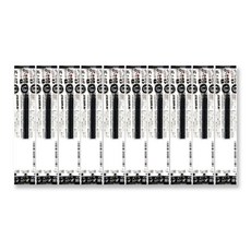 斑馬凝膠墨水 JF 筆芯 1.0mm, 黑色, 10個