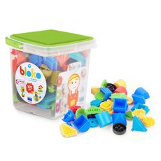블로코 소프트 베베 통블럭 도형 100p + 캐릭터 동물 2p, 랜덤 발송, 1개