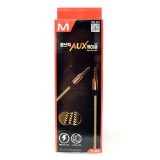 티엔알 차량용 패브릭 AUX 케이블 골드, 1개