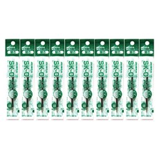 ZEBRA 斑馬牌 油性墨水 SK 替換筆芯 0.7mm, 綠色, 10個
