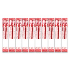 제브라 젤잉크 JK 리필심 0.4mm, 적색, 10개