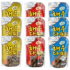 풍년제과 해우다미 김스낵 순한맛 20g x 3p + 짠맛 20g x 3p + 매운맛 20g x 3p, 1세트