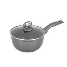 STONELINE 電磁爐適用Stoneline系列單柄湯鍋+玻璃鍋蓋, 18cm, 混色