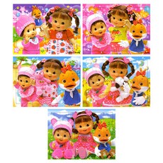 아이누리 콩순이 친구 5종 판퍼즐, 1개, 10피스, 15피스, 18피스, 24피스, 35피스