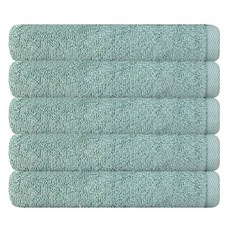 Songwol 松月 純棉素色毛巾 130g, 淺綠色, 5條