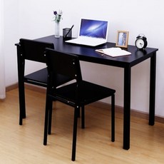 블루밍홈 빈센트 책상세트, 블랙