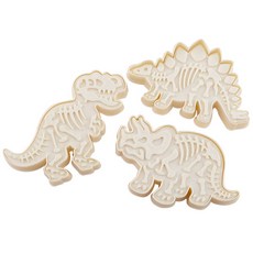 恐龍造型模具 3款組合, 混色, 1套