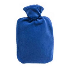 HUGO FROSCH 防燙布套經典素色熱水袋 藍色 1.8L, 1個