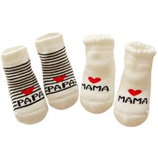 조이멀티 포미카 유아동용 파파마마 양말 2종세트