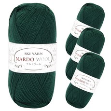 YEONIL 羊毛針織線, 05 Deep Green, 4入