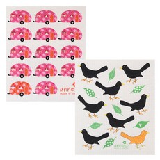 anneko 抹布 2p 套組露營車, 2條