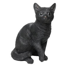마그넷 PET BANK 앉은 고양이 모형, 블랙