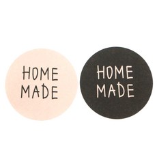 황씨네도시락 도시락스티커 홈메이드 크라프트 50p + 초코색 50p, 혼합 색상, 1세트