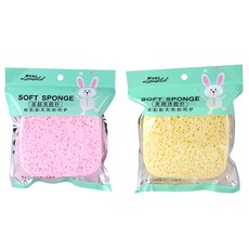 Ecody兔子潔面海綿, 隨機發貨, 2件