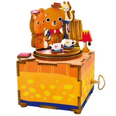로보타임 DIY 오르골 만들기 세트, 곰돌이의 데이트, 1개