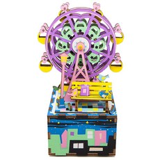 로보타임 DIY 오르골 만들기 세트, 사랑가득 대관람차, 1개