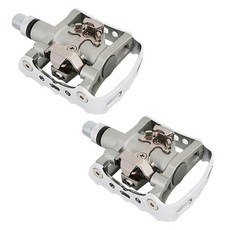 SHIMANO 旅遊自行車踏板 PD-M324, 銀色, 1組