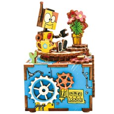 로보타임 DIY 오르골 만들기 세트, 시계태엽, 1개