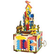 로보타임 DIY 오르골 만들기 세트, 새들의 성, 1개