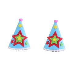 파티팝 생일 파티 입체 데코 모자, A4, 2개입