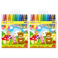 종이나라 나라색연필 2p, 12색