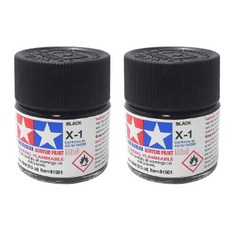 타미야 X-1 프라모델 아크릴 미니 도료 81501 2p