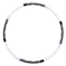 naria 珠寶竹炭指壓呼拉圈 1.6kg, BLACK + WHITE