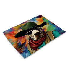 BK 動物現代藝術餐桌墊, 4號, 42*32cm, 1個