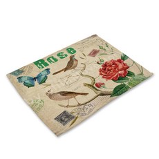 BK 老舊郵票餐墊, 1號, 42*32cm, 1個