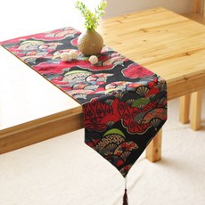 利賓帕 日式經典圖案桌旗, A, 30 x 200 cm