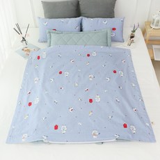 BEAUTE HOUSE 孩童用午睡被組, 情書款(藍色)