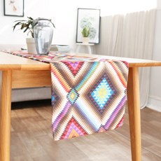 LIVINGPOP 彩色幾何桌旗, 30 x 140 cm, 混合色