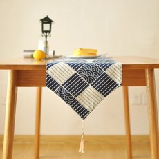 LIVINGPOP 日式圖案桌旗, 30 x 200 cm, 混合顏色, 1個