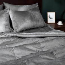 tacca tacca Fluffy超細纖維薄被, 炭灰色