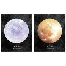 우주행성 디자인 메모지, 03명왕성 + 06화성, 1세트