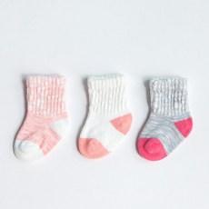 엠케이 여아용 심플 니트 양말 3종 세트