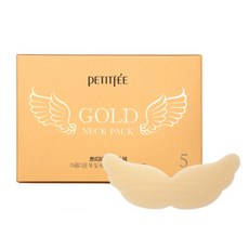 PETITFEE 黃金保濕水凝膠頸膜, 5件, 1個