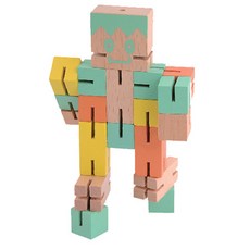 拼圖愛變身方塊人 19片, 薄荷